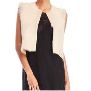 Mason Silk Lined Goat Fur Vest Blonde XS